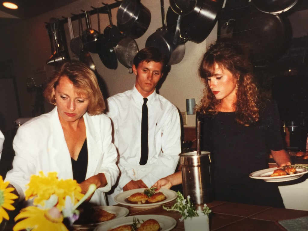 Chef Nancy Zimmer, Josh Nelson and Tamera Baker circa 1992