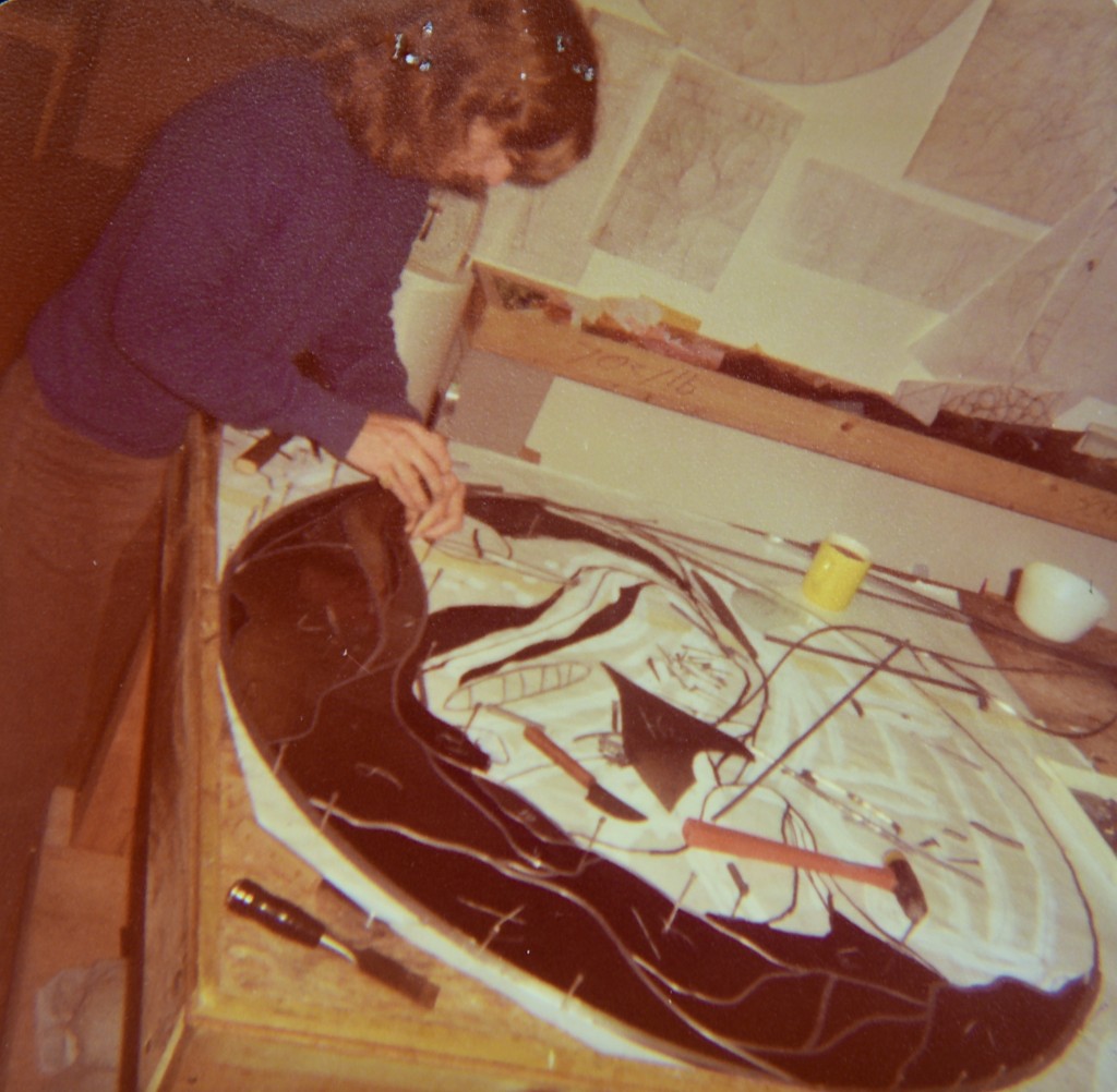 Chef/Owner Randall Selland working on a piece in his studio