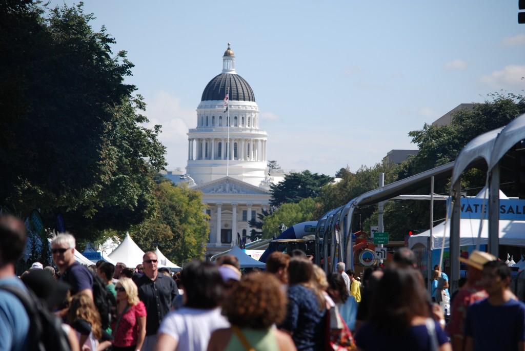 The inaugural Farm to Fork Festival in 2013, which drew over 25,000 people